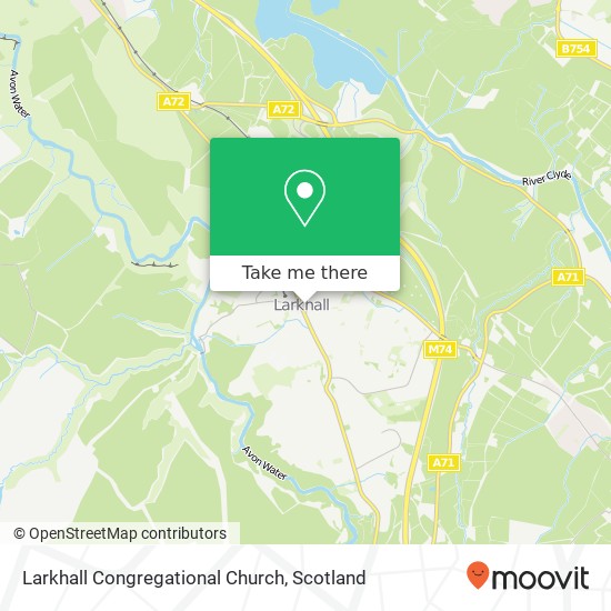 Larkhall Congregational Church map