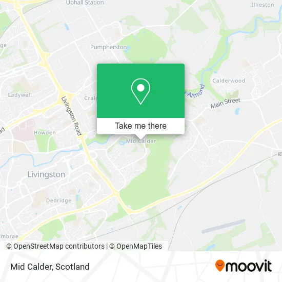 Mid Calder map