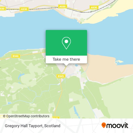 Gregory Hall Tayport map