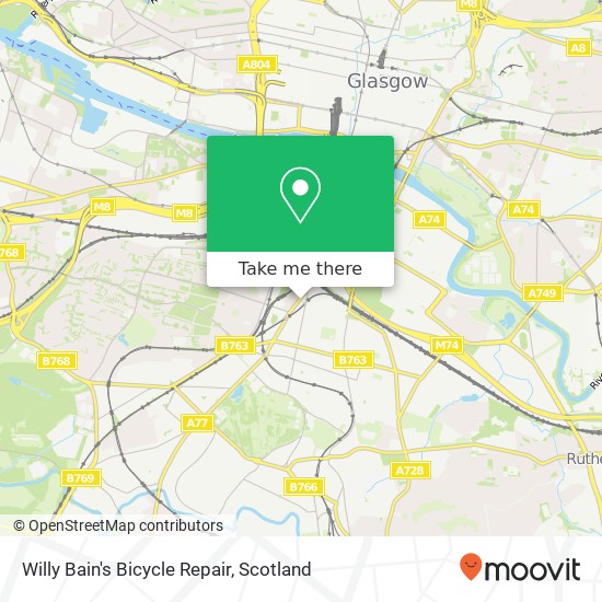 Willy Bain's Bicycle Repair map