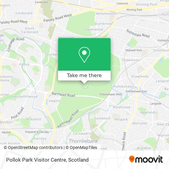 Pollok Park Visitor Centre map