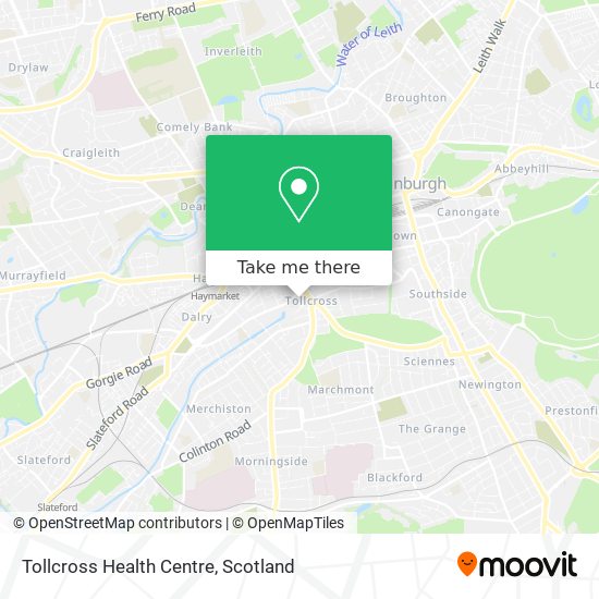 Tollcross Health Centre map