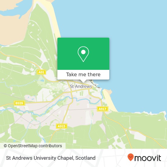 St Andrews University Chapel map