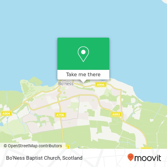 Bo'Ness Baptist Church map