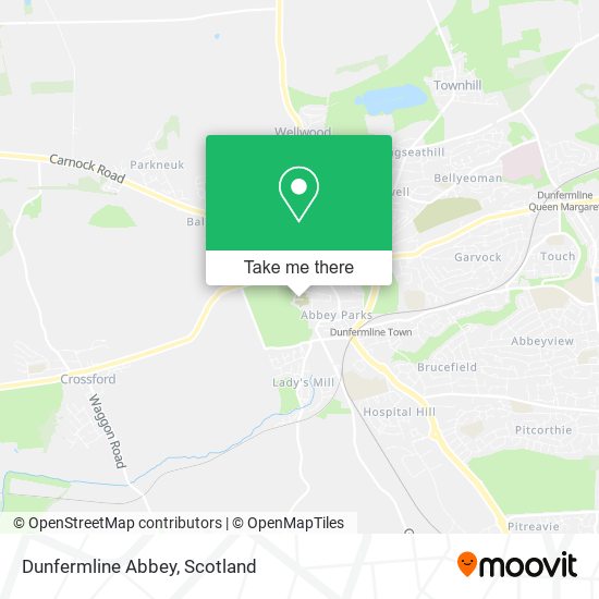 Dunfermline Abbey map