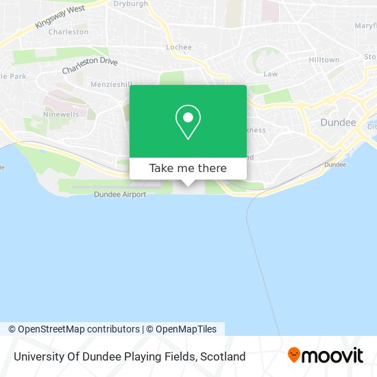 University Of Dundee Playing Fields map