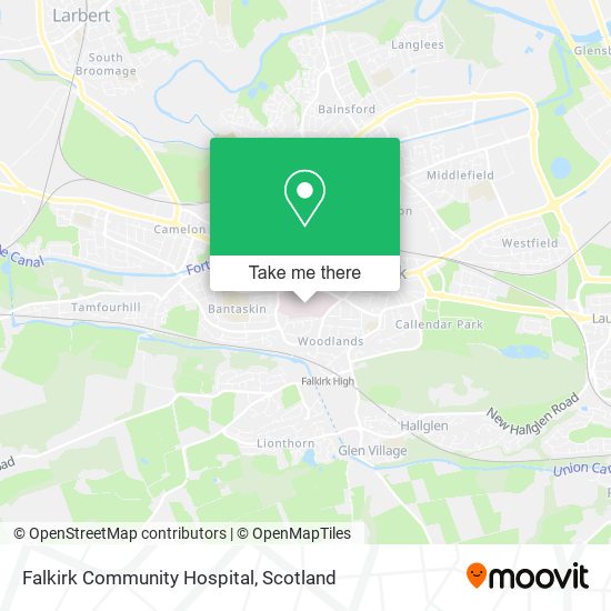 Falkirk Community Hospital map
