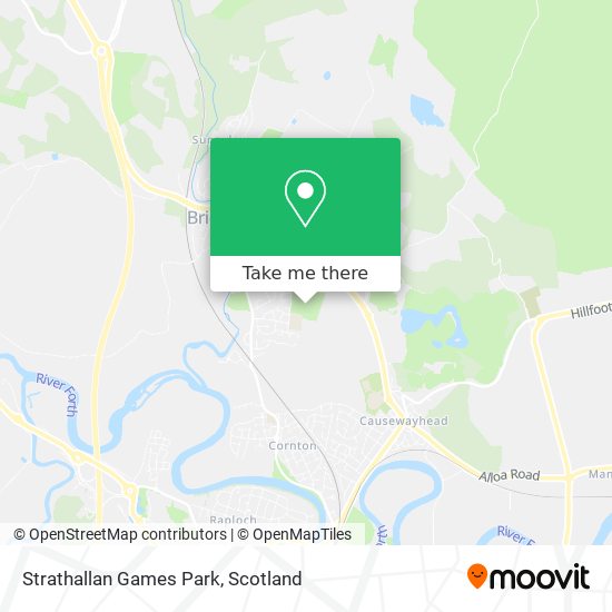 Strathallan Games Park map