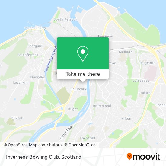 Inverness Bowling Club map
