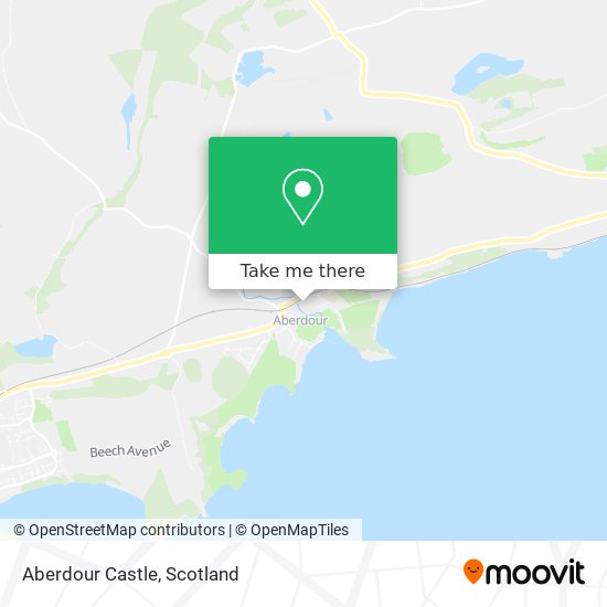 Aberdour Castle map