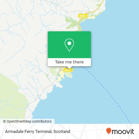 Armadale Ferry Terminal map