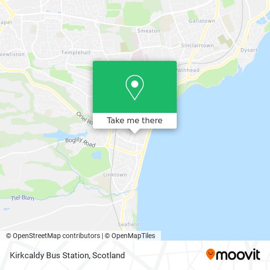 Kirkcaldy Bus Station map