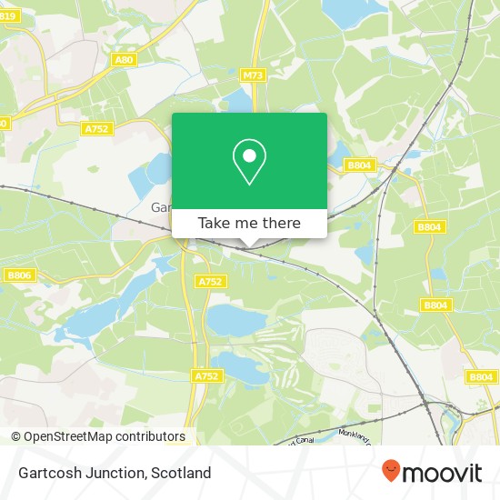 Gartcosh Junction map