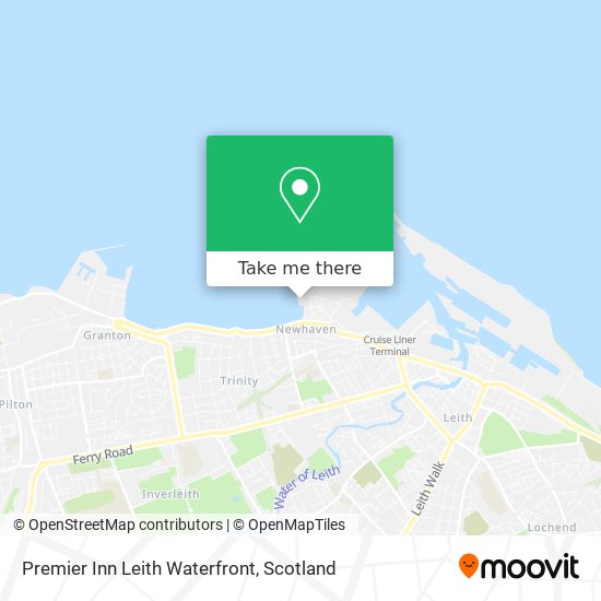 Premier Inn Leith Waterfront map