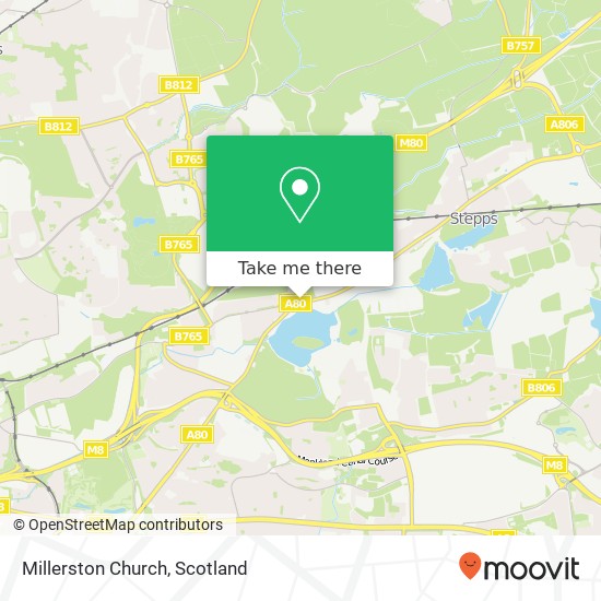 Millerston Church map