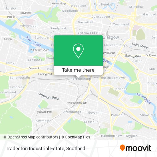Tradeston Industrial Estate map