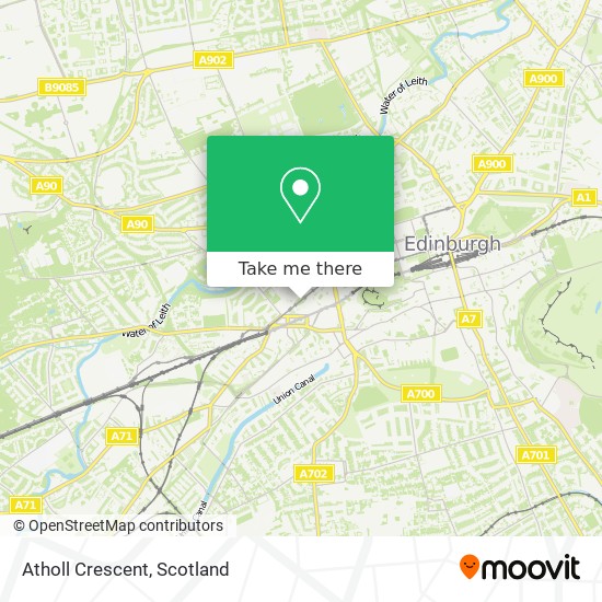 Atholl Crescent map