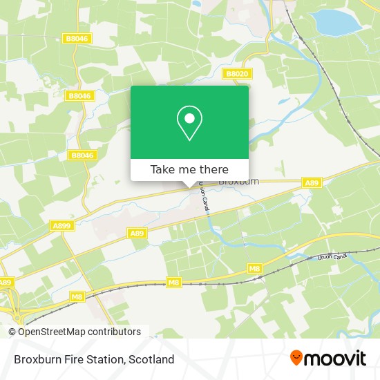 Broxburn Fire Station map