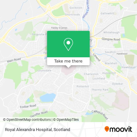 Royal Alexandra Hospital map