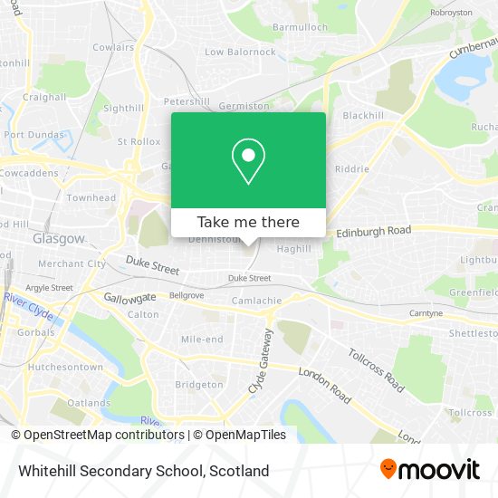 Whitehill Secondary School map