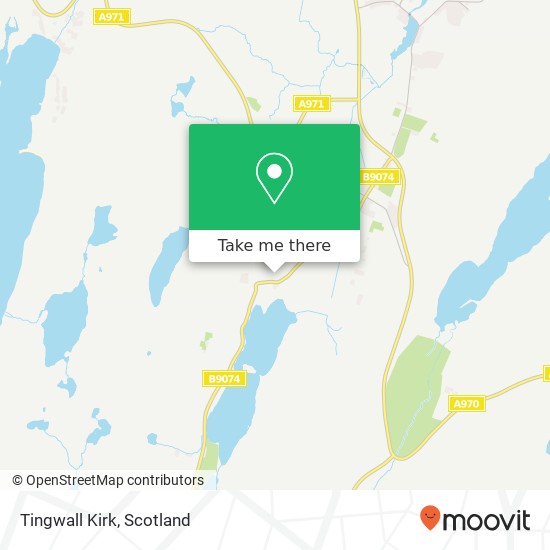 Tingwall Kirk map