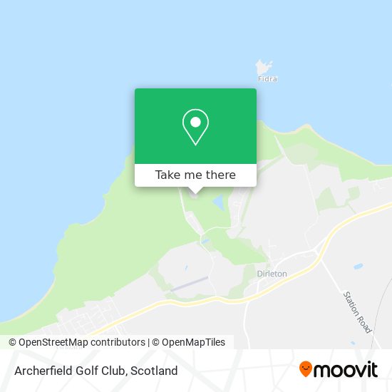Archerfield Golf Club map