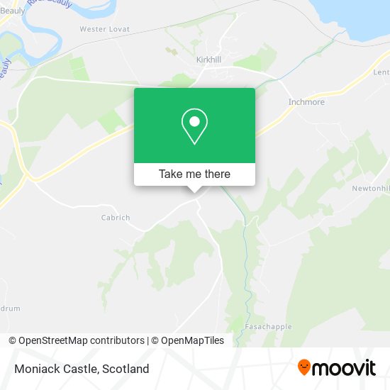 Moniack Castle map