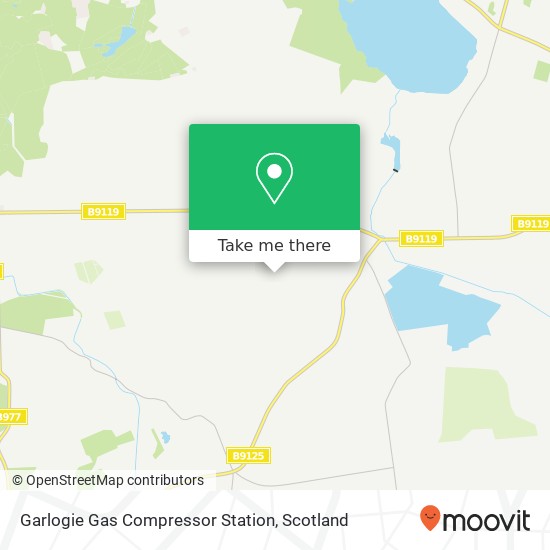 Garlogie Gas Compressor Station map