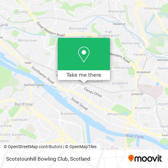 Scotstounhill Bowling Club map