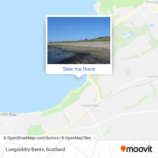 Longniddry Bents map