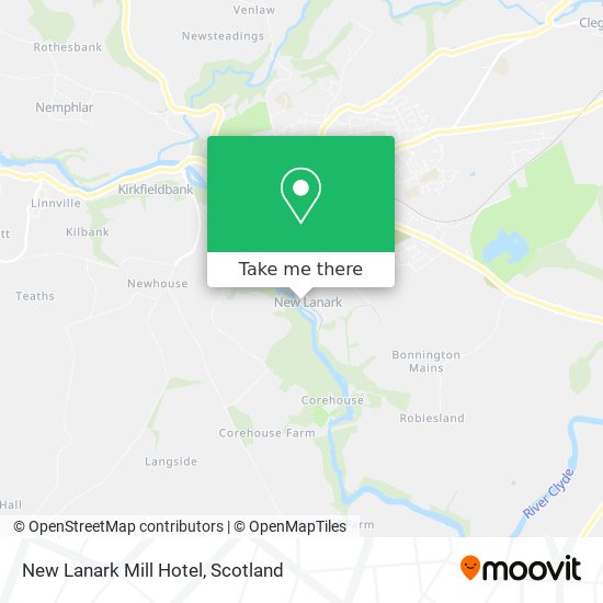 New Lanark Mill Hotel map