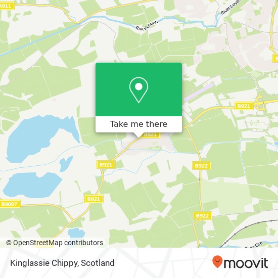 Kinglassie Chippy map