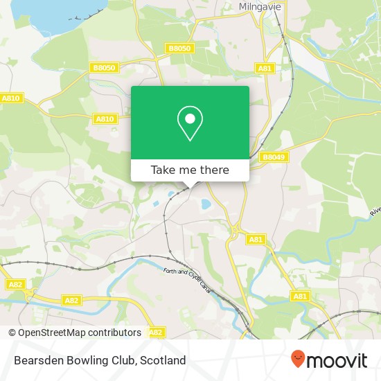 Bearsden Bowling Club map