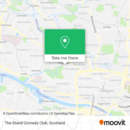 The Stand Comedy Club map