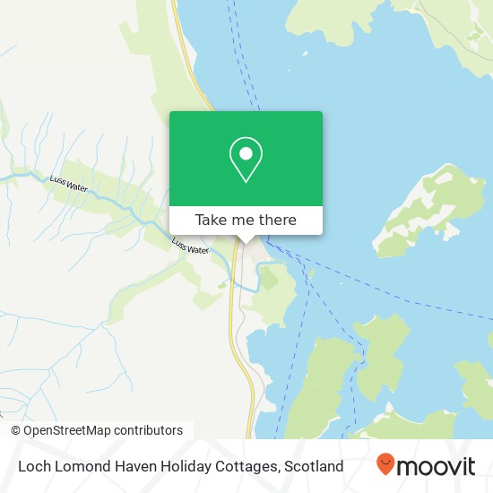 Loch Lomond Haven Holiday Cottages map