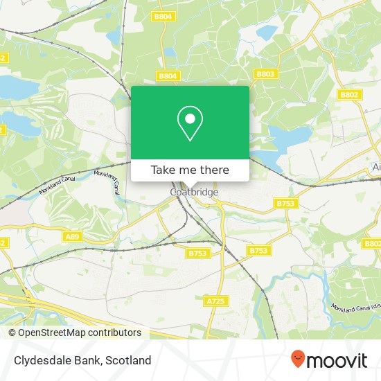 Clydesdale Bank map