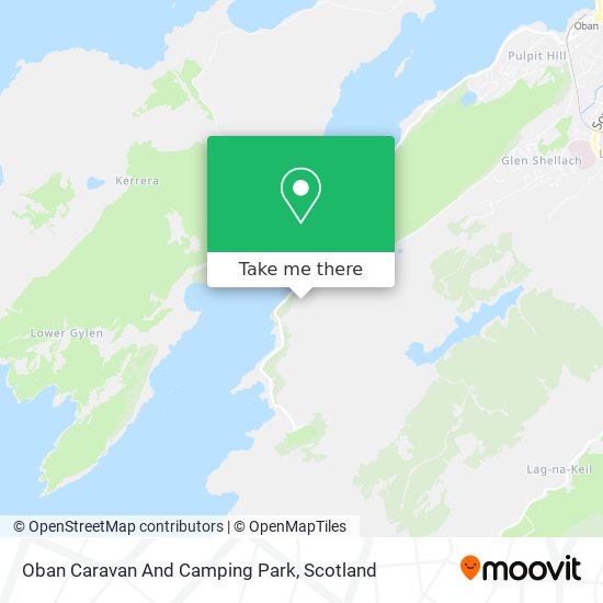 Oban Caravan And Camping Park map