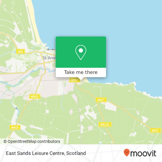 East Sands Leisure Centre map