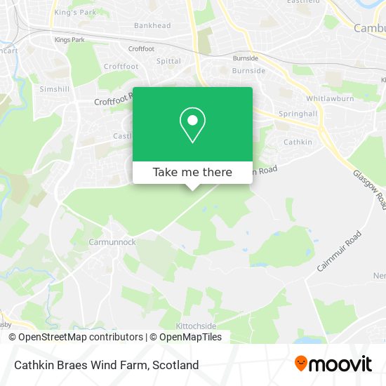 Cathkin Braes Wind Farm map