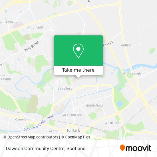 Dawson Community Centre map