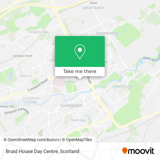 Braid House Day Centre map
