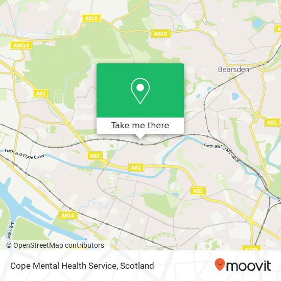 Cope Mental Health Service map