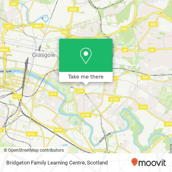 Bridgeton Family Learning Centre map