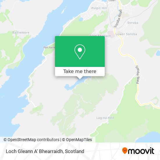 Loch Gleann A' Bhearraidh map