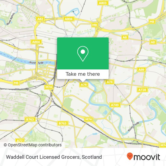 Waddell Court Licensed Grocers map