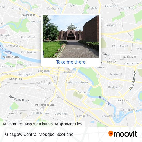 Glasgow Central Mosque map