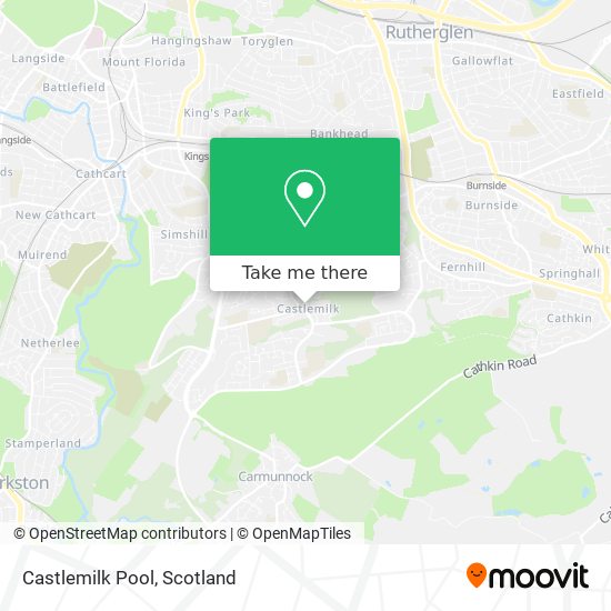 Castlemilk Pool map