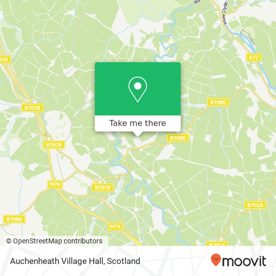 Auchenheath Village Hall map