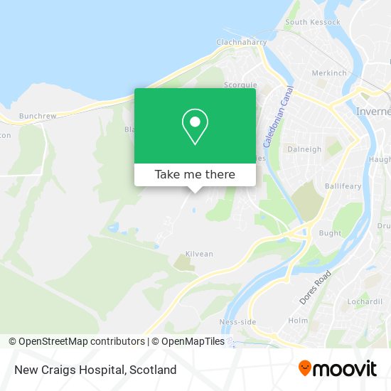 New Craigs Hospital map