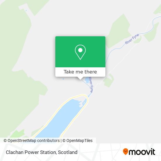 Clachan Power Station map